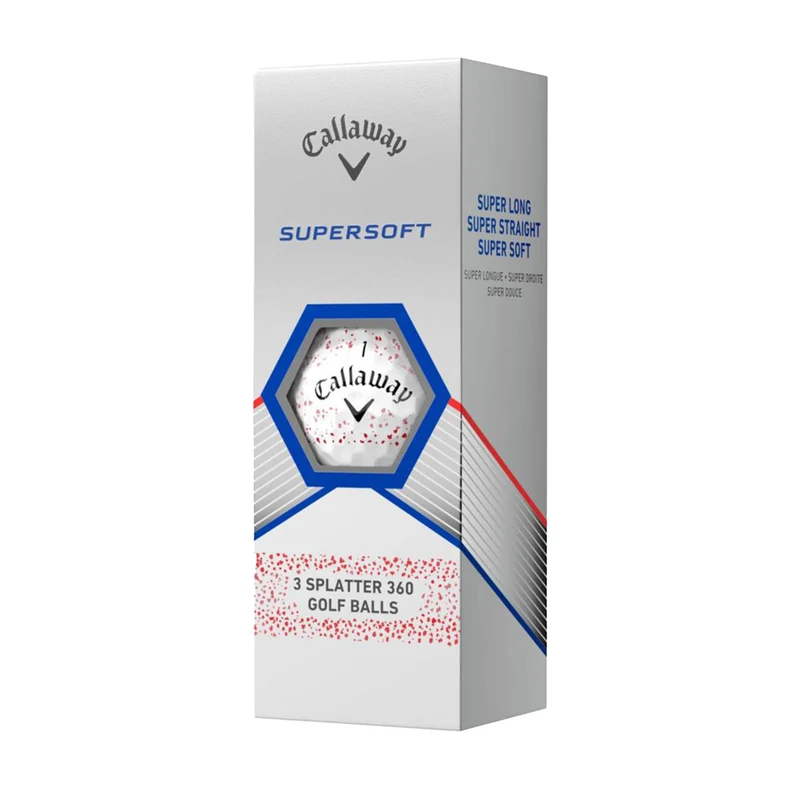 Supersoft 25 Splatter 360 Golf Balls (Sleeve)