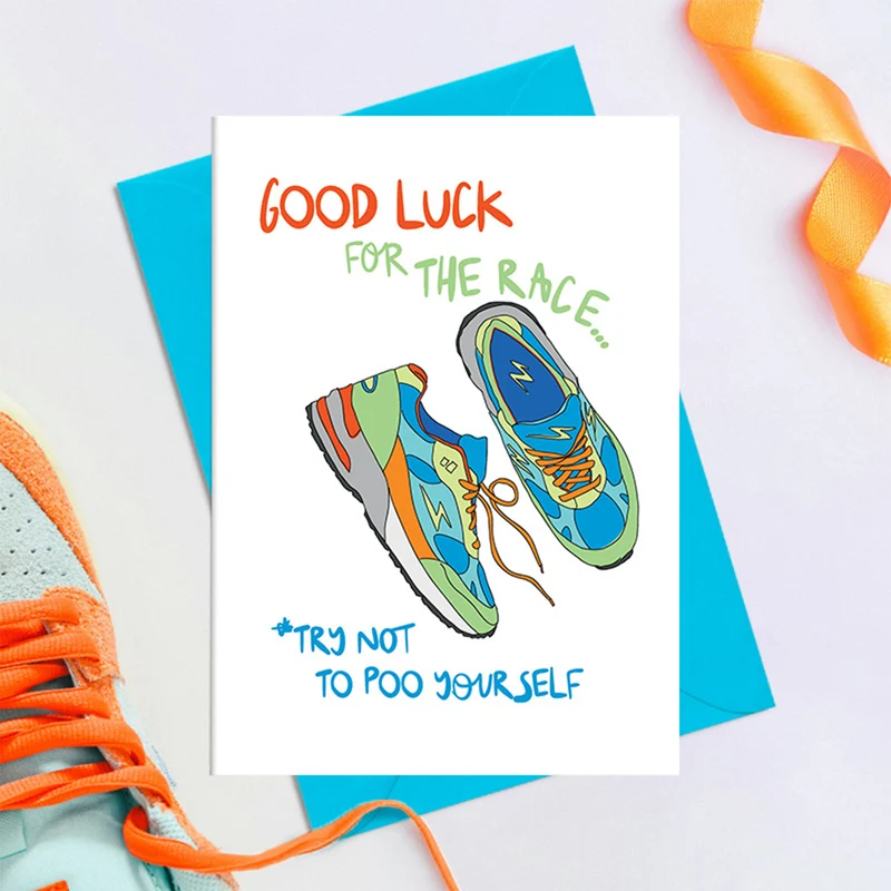 Try not to poo yourself - Greetings Card