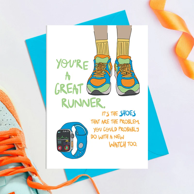 The shoes are the problem - Greetings Card