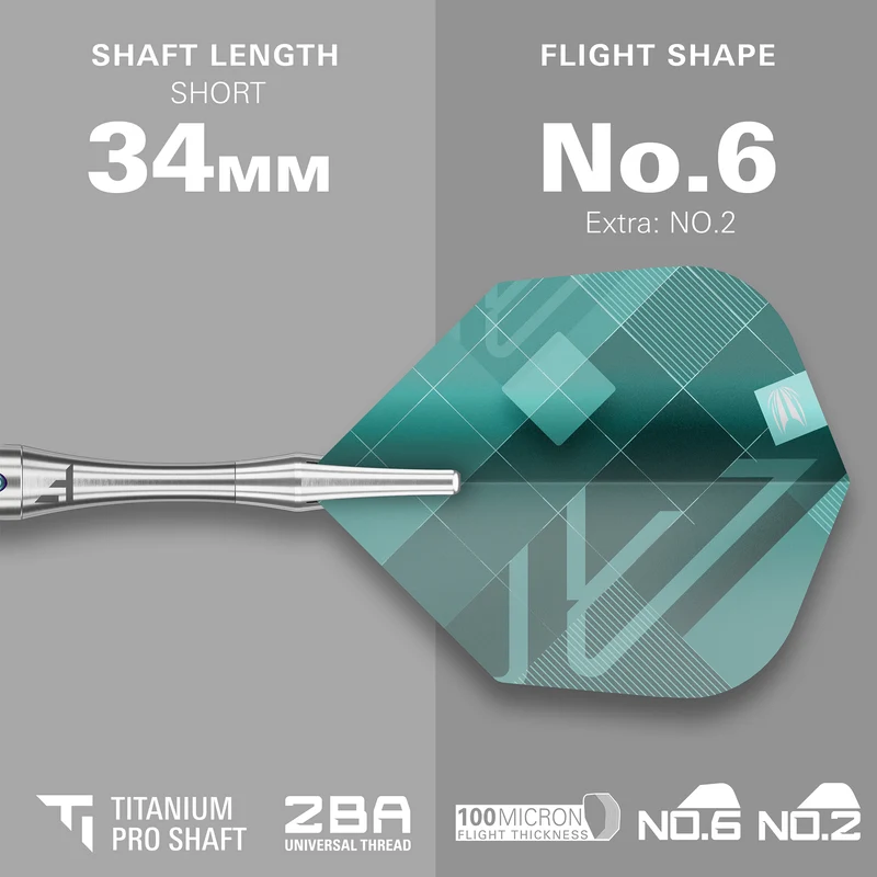 Rove 01 90% Tungsten - Swiss Point Steel Tip Darts