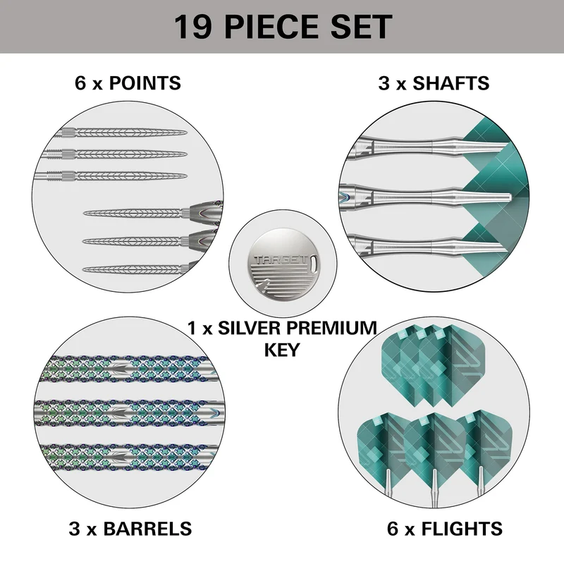 Rove 01 90% Tungsten - Swiss Point Steel Tip Darts