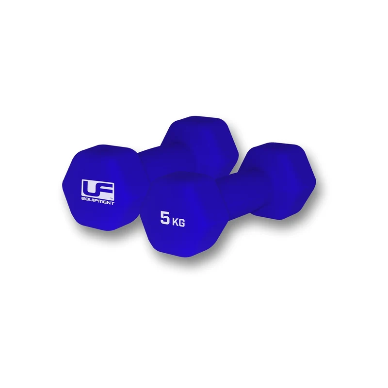 Hex Dumbbells Neoprene Covered (2 x 5Kg)