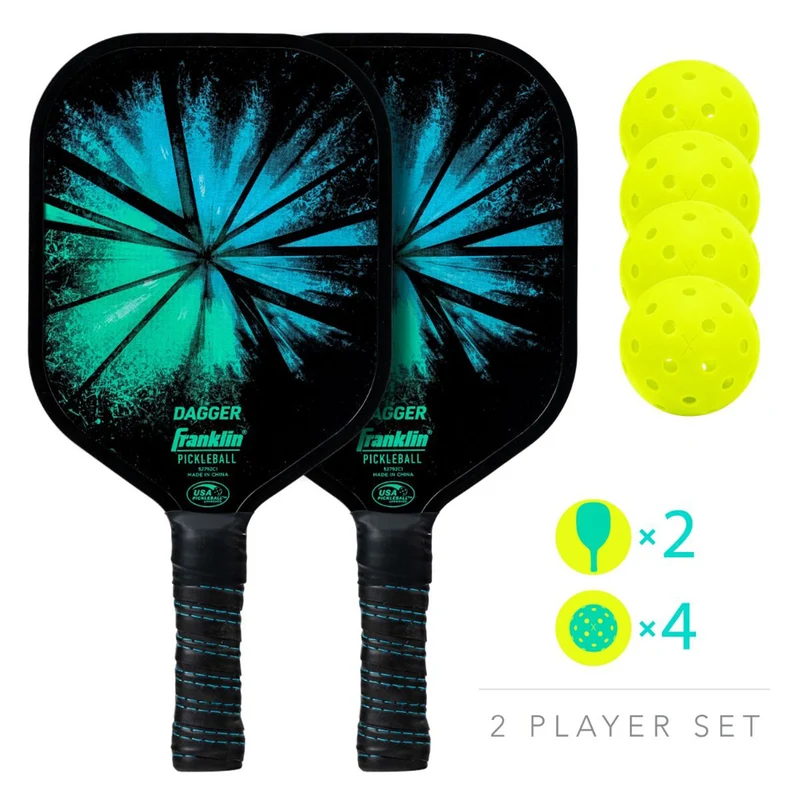 Franklin Dagger 2-Player Pickleball Paddle & Ball Set