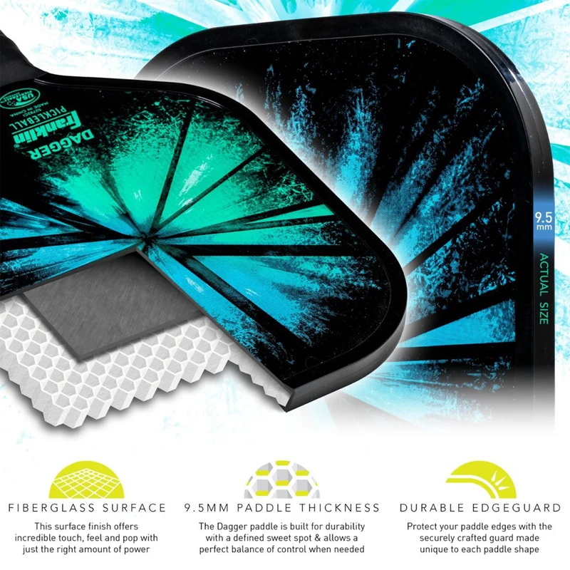 Franklin Dagger 2-Player Pickleball Paddle & Ball Set