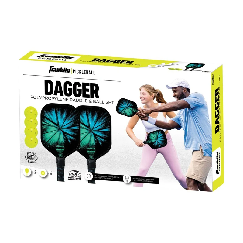 Franklin Dagger 2-Player Pickleball Paddle & Ball Set