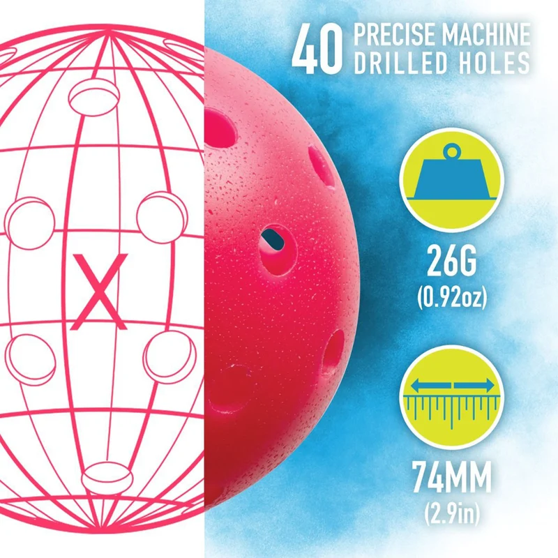 Outdoor X-40 Pickleball (3 Pack)