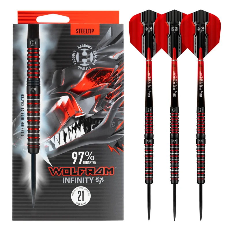 Wolfram Infinity 97% Tungsten Darts - Steel Tip Darts