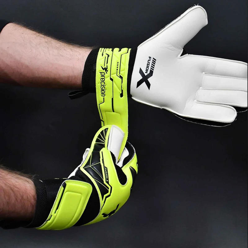 Junior Fusion X Flat Cut Essential Goal Keeper Gloves