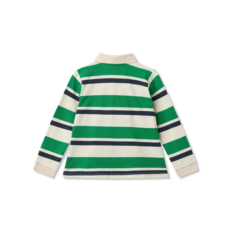 STRIPED POLO langarmshirt