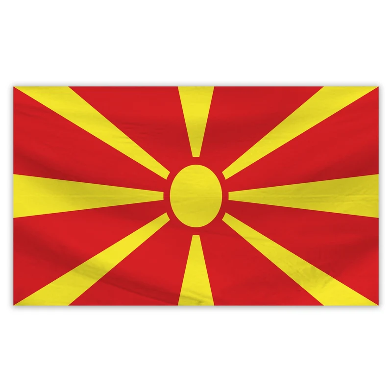 North Macedonia 5Ft Flag