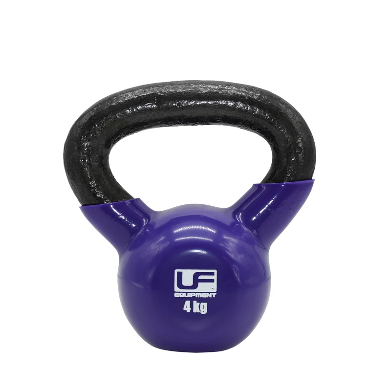 Vinyl Coated Cast Iron Kettlebell - 4KG