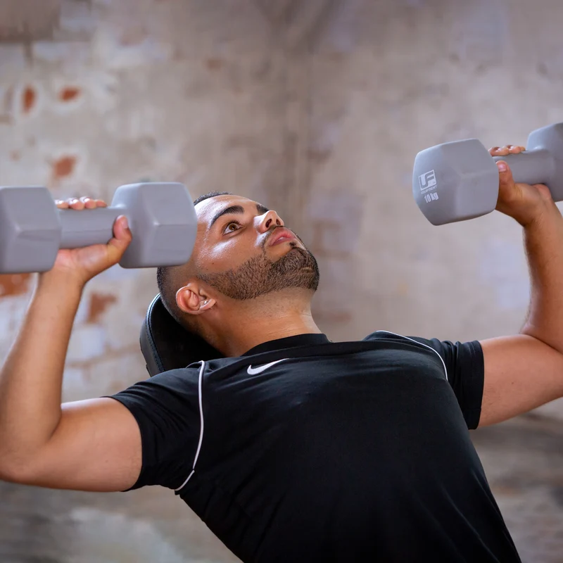 Hex Dumbbells Neoprene Covered (2 x 10Kg)