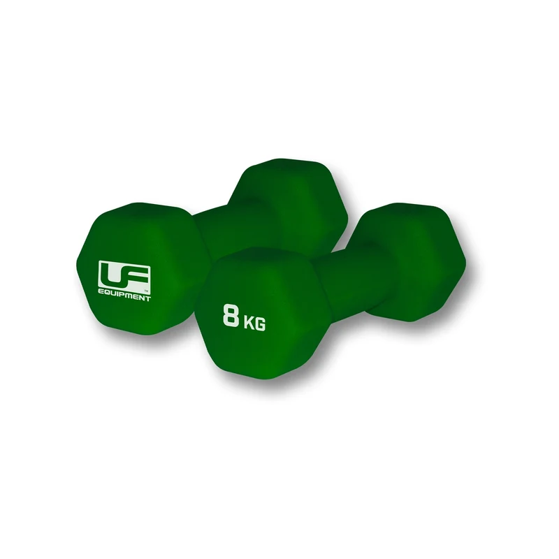 Hex Dumbbells Neoprene Covered (2 x 8Kg)