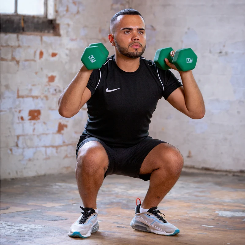 Hex Dumbbells Neoprene Covered (2 x 8Kg)