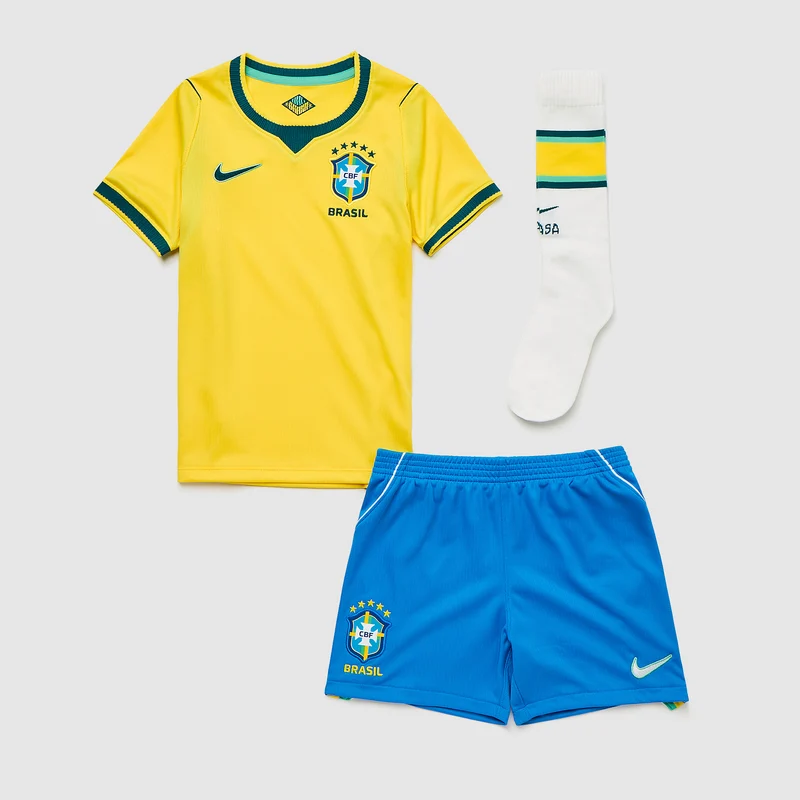 Nike Brasilien 2026 Kleine Kinder Dri-FIT Stadium Heimset