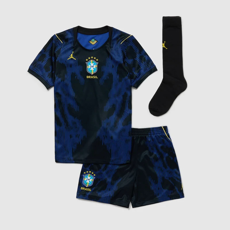 Jordan Brasilien 2026 Kleine Kinder Dri-FIT Stadium Auswärtskit