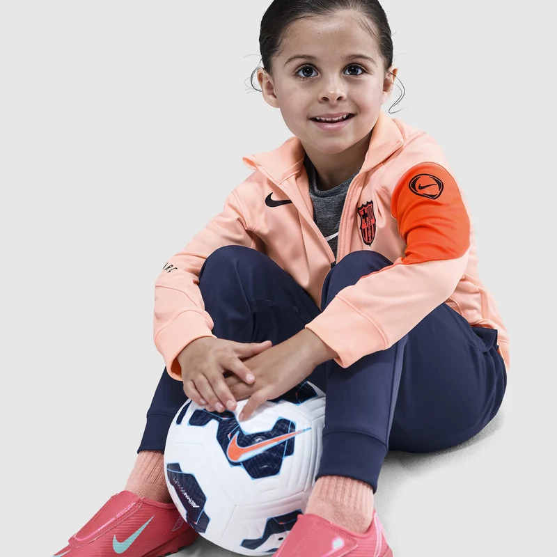 Nike FC Barcelona 25/26 Kleine Kinder Dri-FIT Strike Ausweich Trainingsanzug