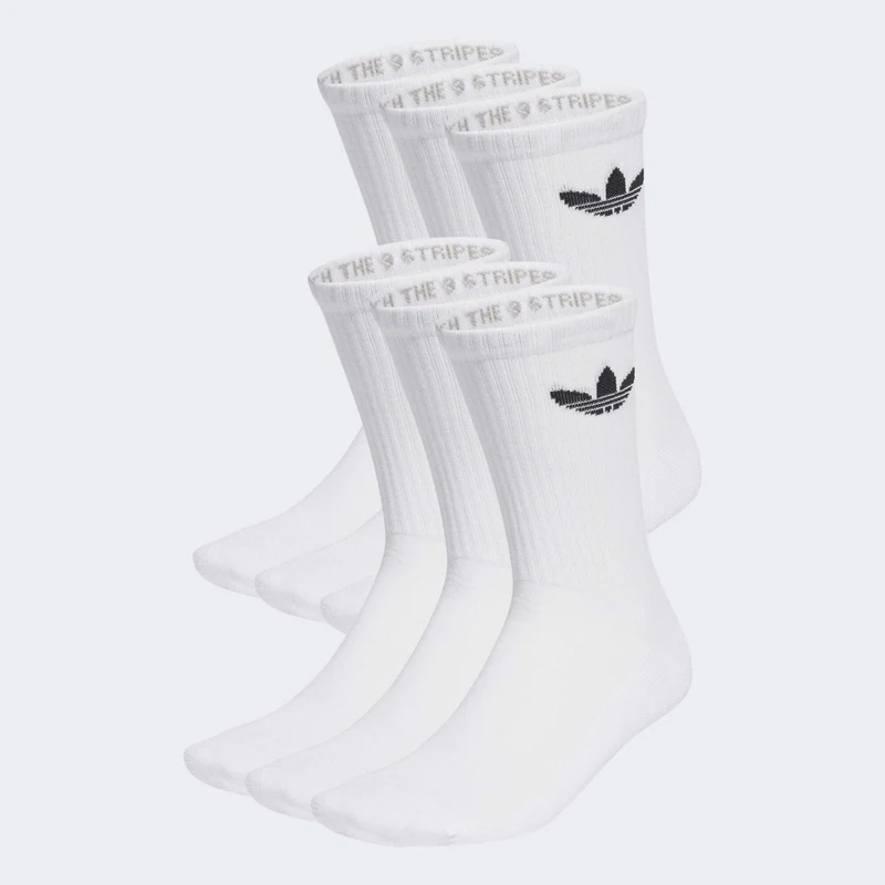adidas Originals Trefoil Cushioned Crew Socks (6 Pairs)