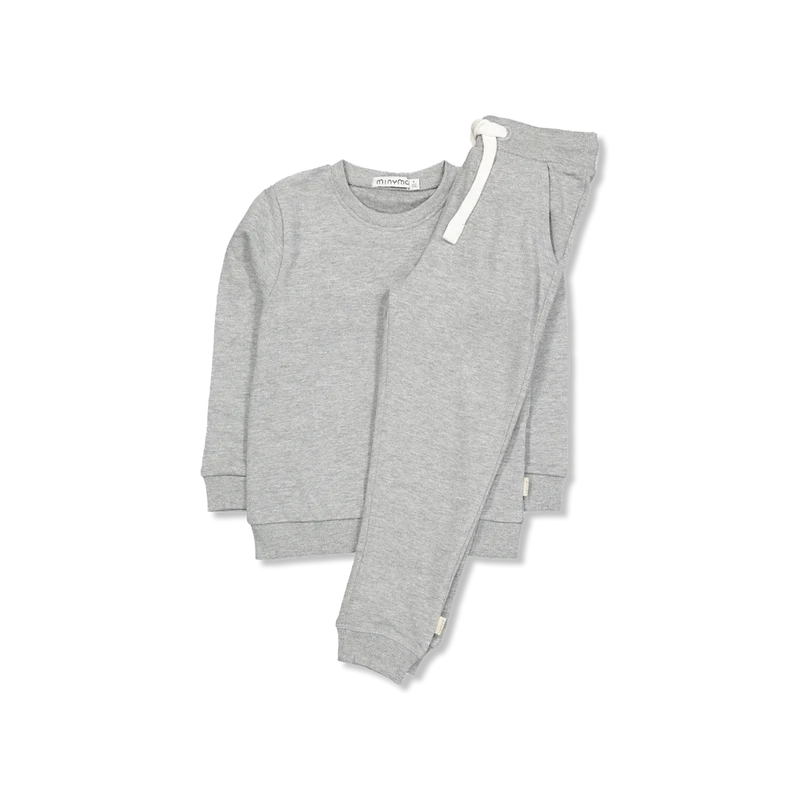 Greymelange sweatset