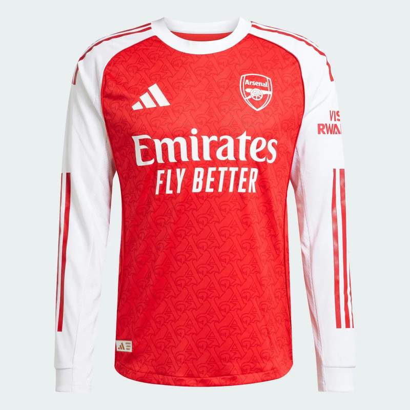 adidas Men Arsenal 25/26 Long Sleeve Home Authentic Jersey