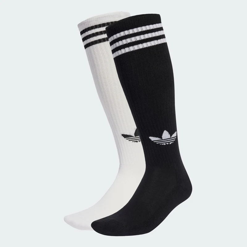adidas Originals Unisex 3-Stripes Knee Socks 2 Pairs