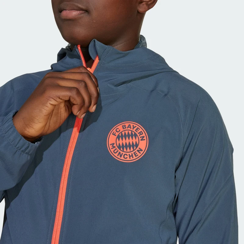 adidas Kids FC Bayern Tiro 25 Competition Vis Tech Travel Jacket