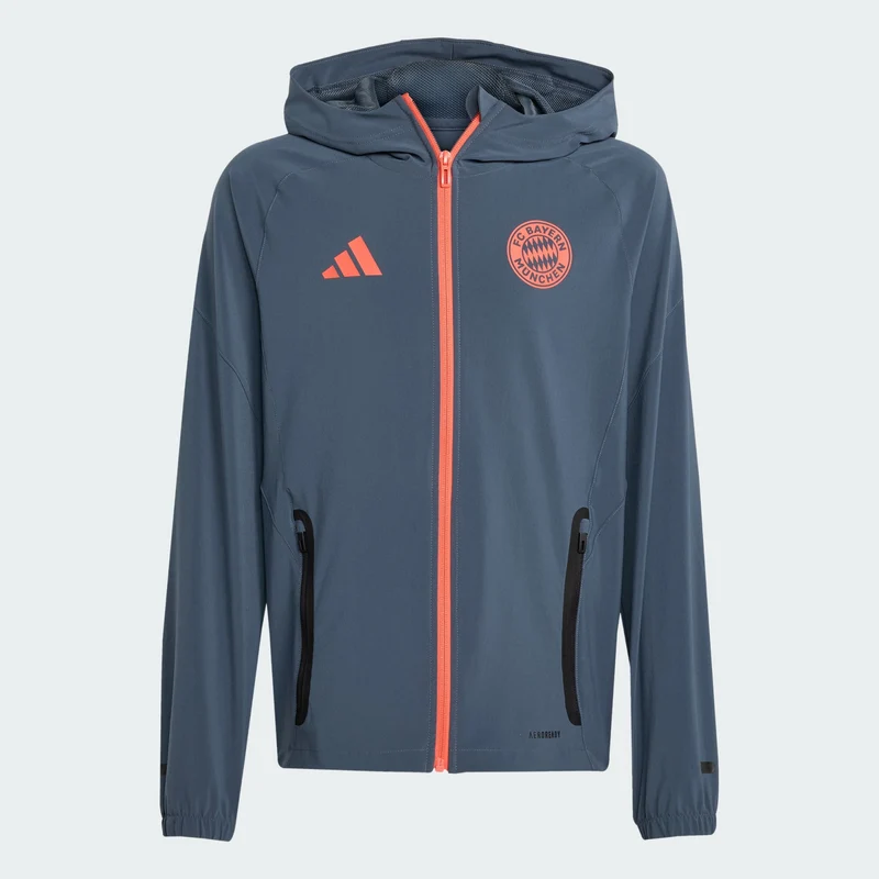 adidas Kids FC Bayern Tiro 25 Competition Vis Tech Travel Jacket