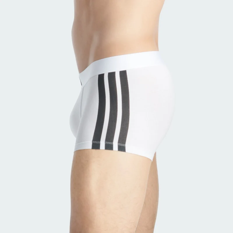 adidas ACTIVE FLEX COTTON 3 STRIPES LOW RISE TRUNK 2 PACK UNDERWEAR