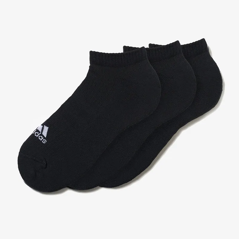 adidas 3 Stripe Performance No Show Socks 3 Pack