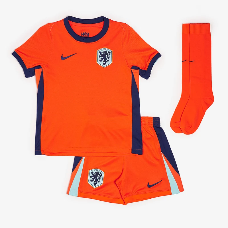 Nike Niederlande 2024 Kleine Kinder Dri-FIT Stadium Heimset