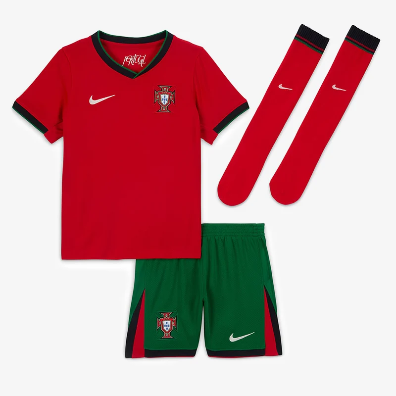 Nike Portugal 2024 Kleine Kinder Dri-FIT Stadium Heimset