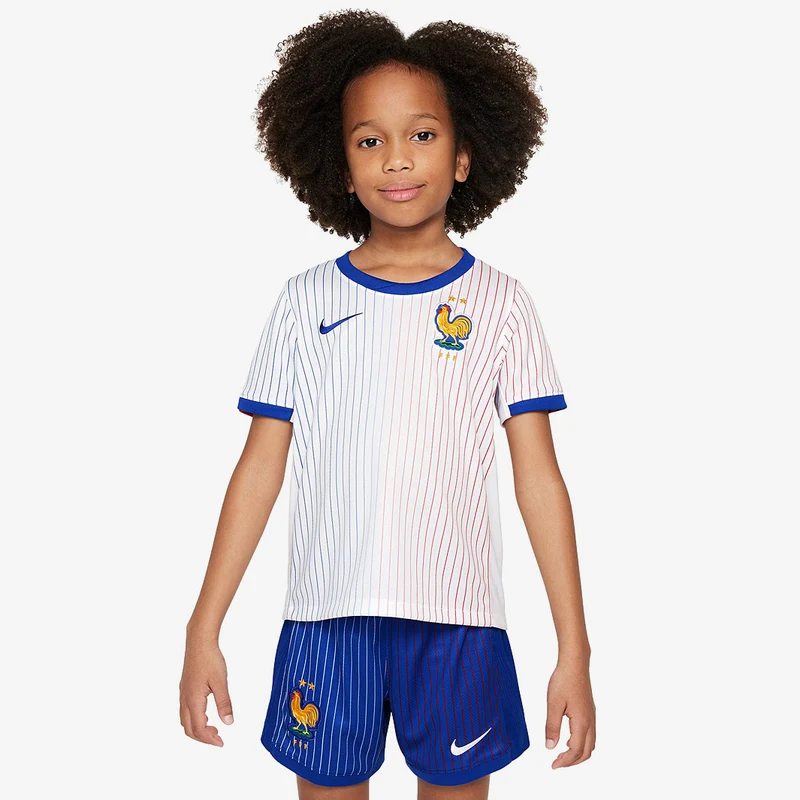 Nike Frankreich 2024 Kleine Kinder Dri-FIT Stadium Auswärtsset