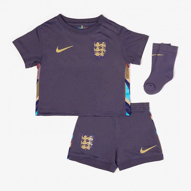 Nike England 2024 Babys Dri-FIT Stadium Auswärtsset