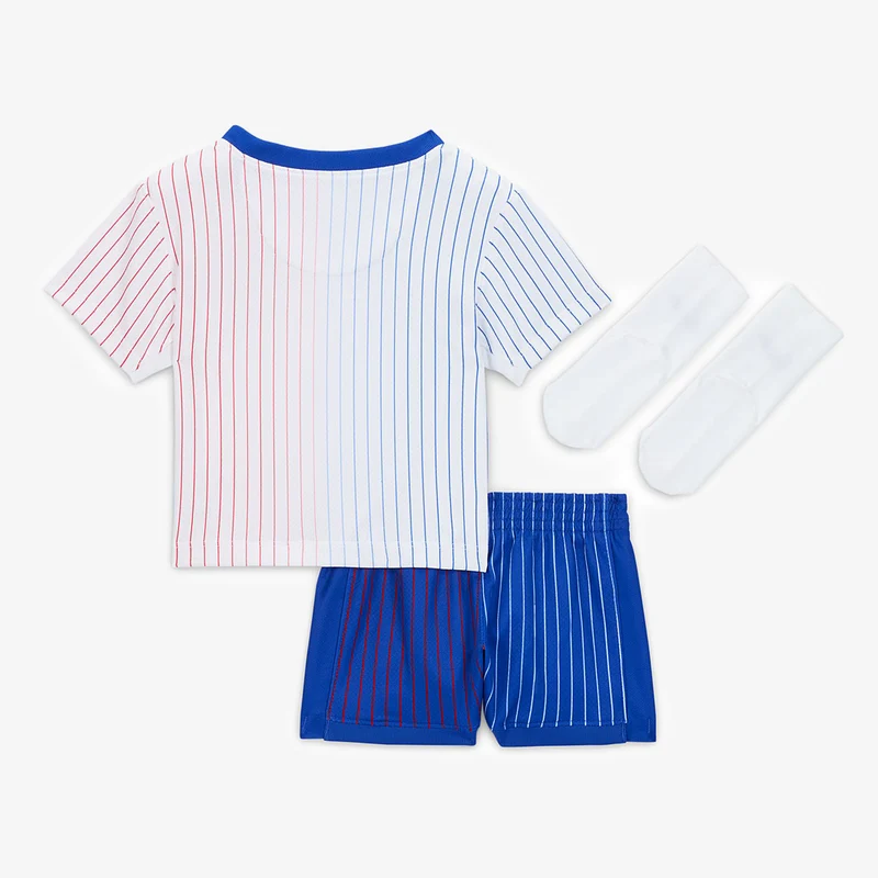 Nike Frankreich 2024 Babys Dri-FIT Stadium Auswärtsset