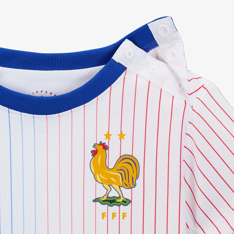 Nike Frankreich 2024 Babys Dri-FIT Stadium Auswärtsset