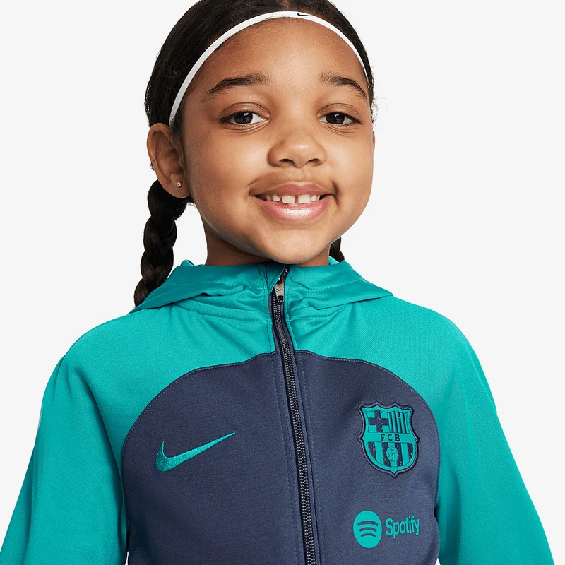 Nike Kleine Kinder FC Barcelona Dri-Fit Strike Ausweich HD Trainingsanzug