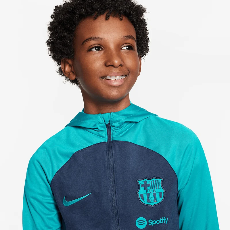 Nike Kinder FC Barcelona 23/24 Nike Dri-Fit Strike Ausweich Trainingsanzug