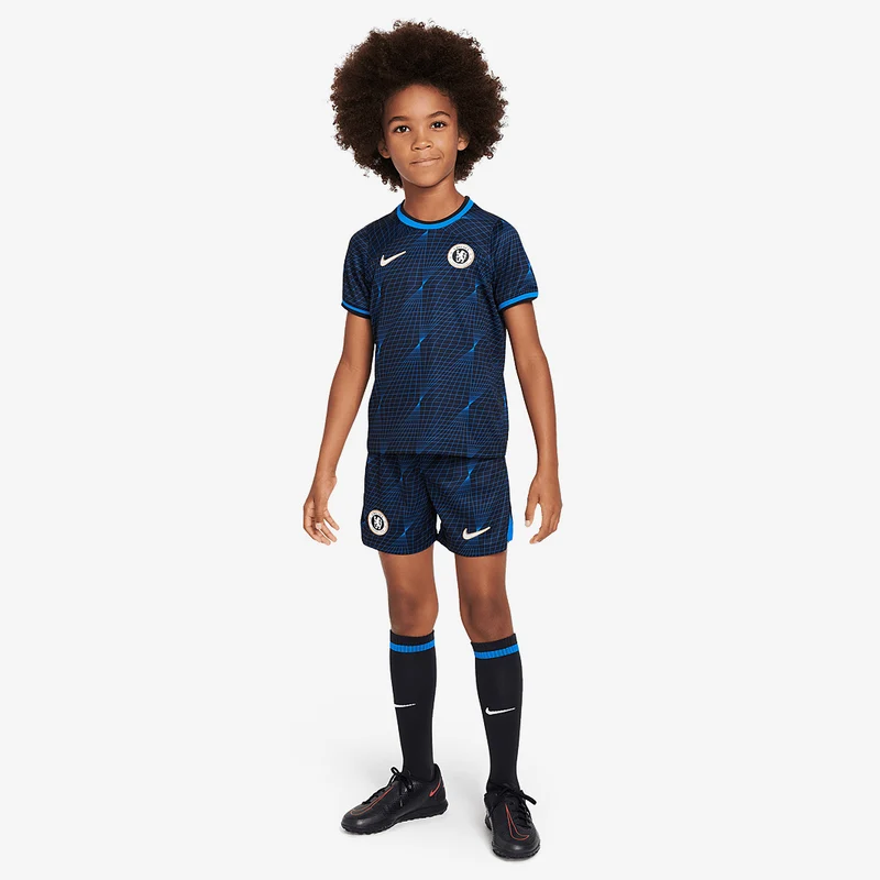 Nike Kleine Kinder FC Chelsea 23/24 Dri-Fit Auswärtsset