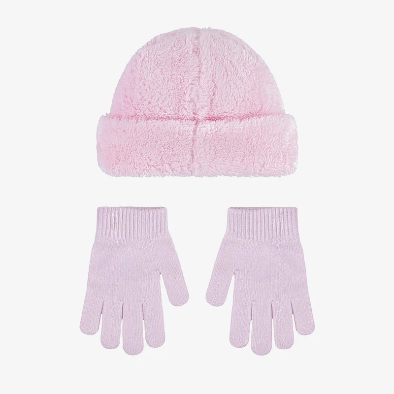 Nike Sportswear Ältere Kinder Cozy Pink Mütze & Handschuhe Set (4-7 Jahre)