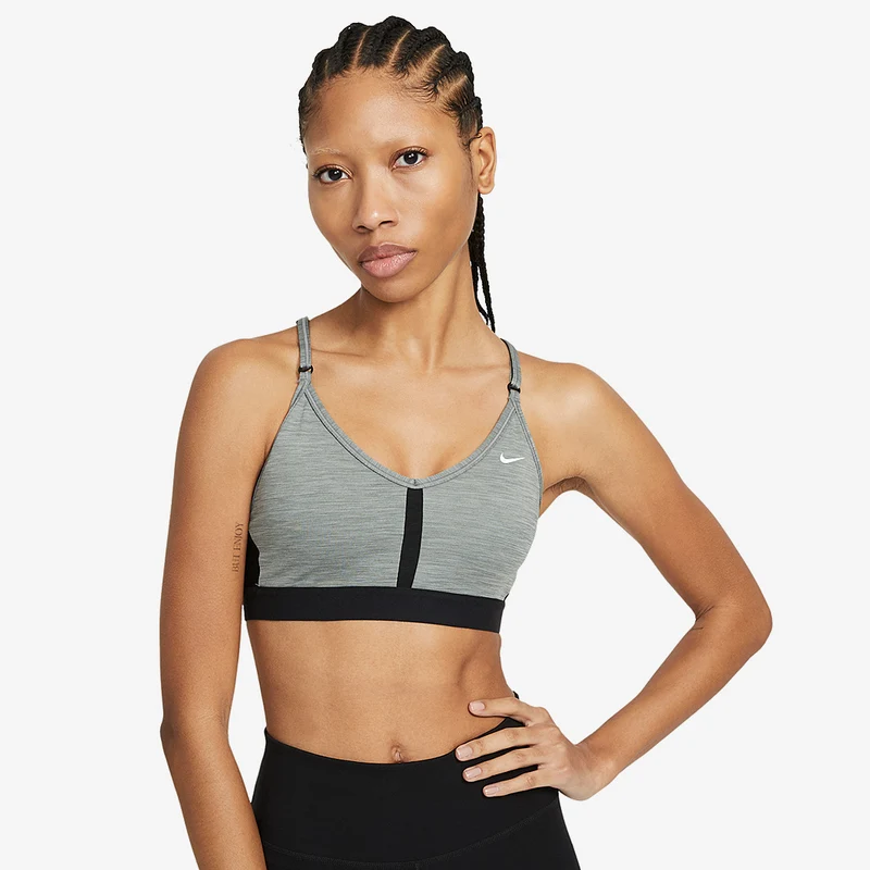 Nike Womens Light-Support Padded V-Neck Sports Bra