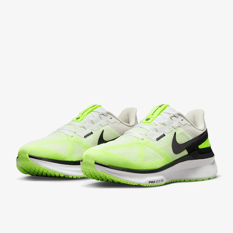 Nike Air Zoom Structure 25 - Weiß/Schwarz/Volt