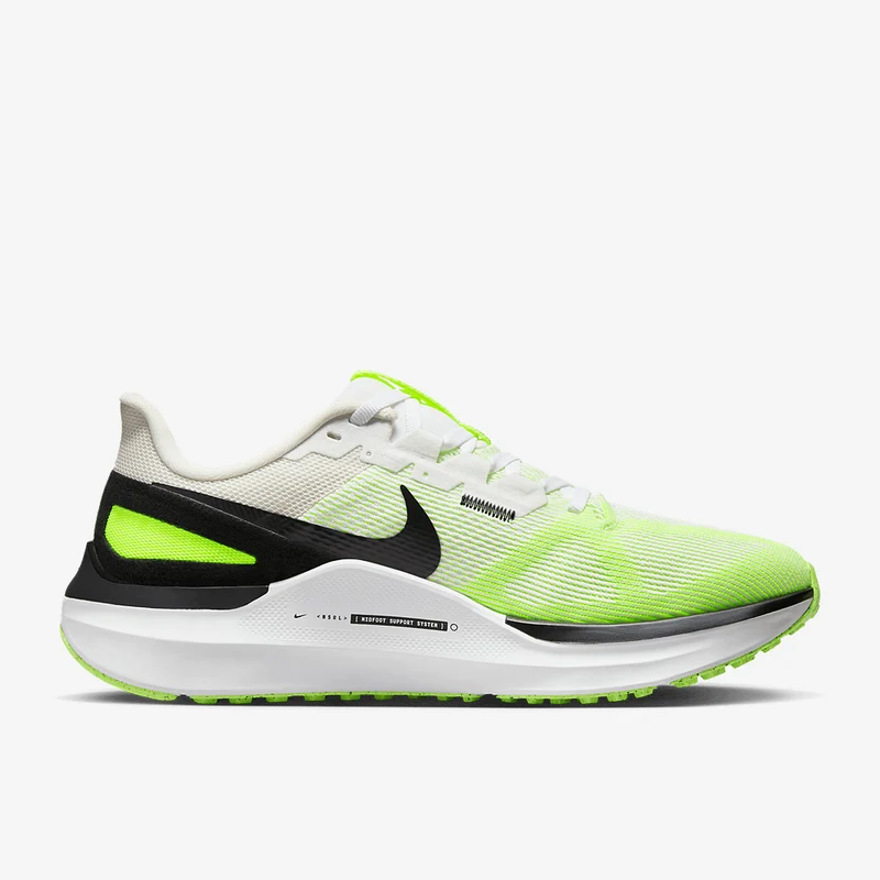 Nike Air Zoom Structure 25 - Weiß/Schwarz/Volt