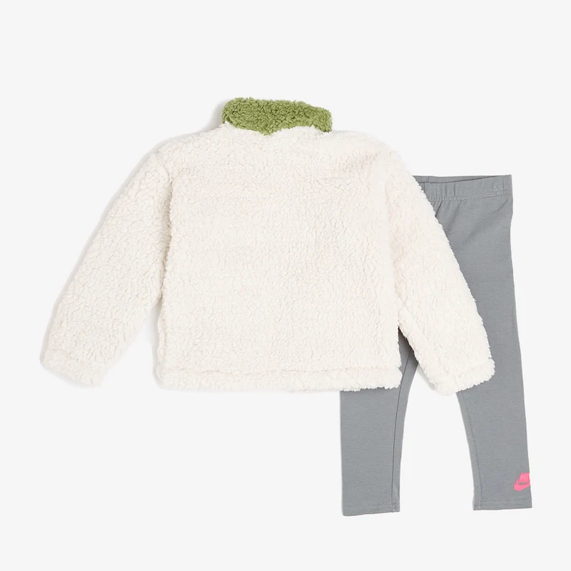 Nike Sportswear Jüngere Kinder Sherpa Full Zip Leggings Set (2-7 Jahre)