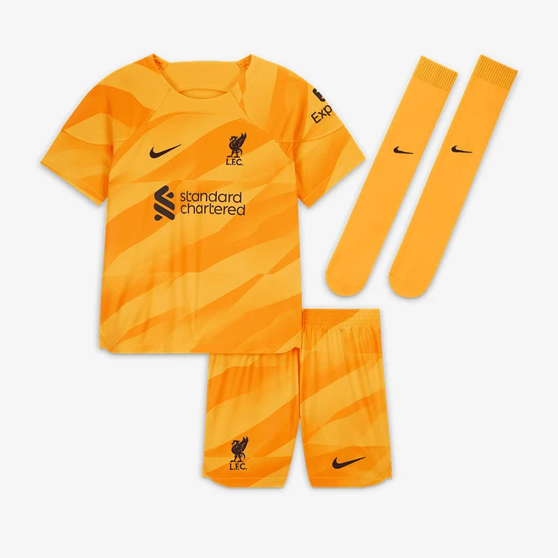 Nike Kleine Kinder Liverpool 23/24 Dri-Fit Torwartset