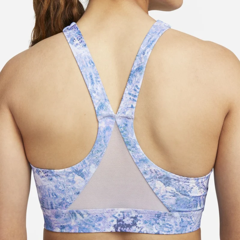 Nike Damen Swoosh Wrap Einteiliger Sport-BH mit mittlerer Unterstützung