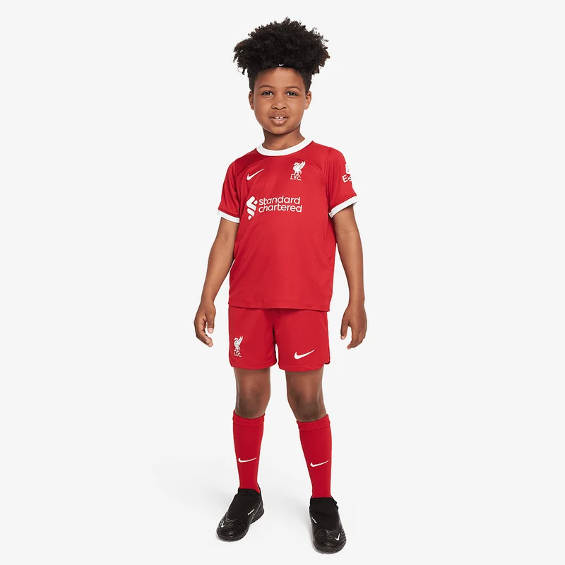 Nike Kleine Kinder FC Liverpool 23/24 Dri-Fit Heimset
