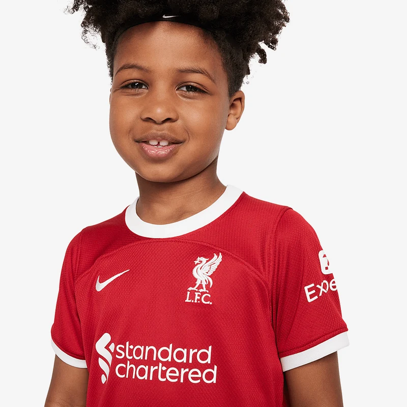 Nike Kleine Kinder FC Liverpool 23/24 Dri-Fit Heimset