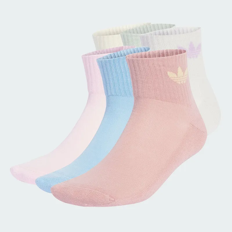 adidas Originals Unisex Mid Ankle Socks 6 Pairs