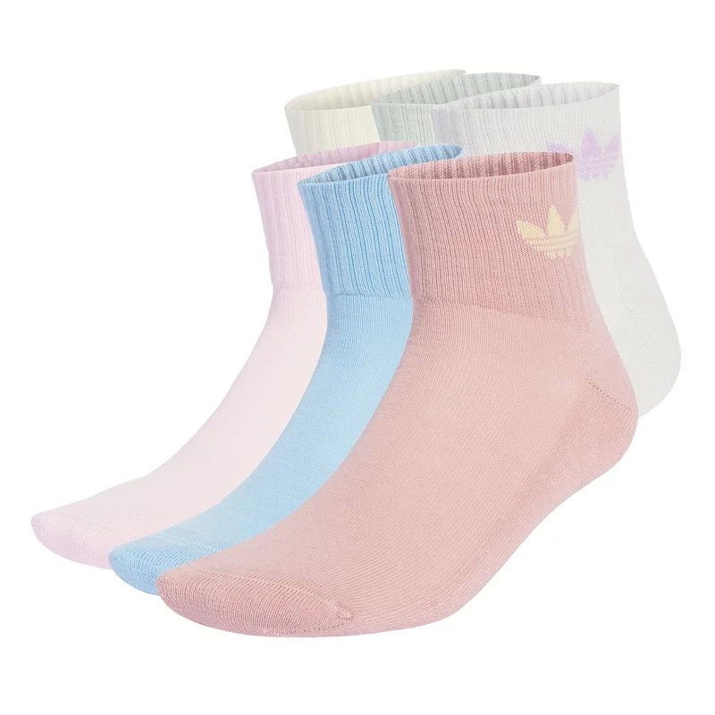 adidas Originals Unisex Mid Ankle Socks 6 Pairs