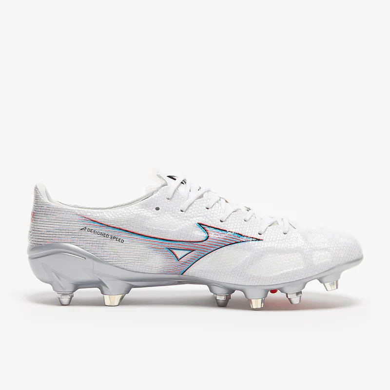 Mizuno Alpha Made In Japan SG Mix - White/Ignition Red
